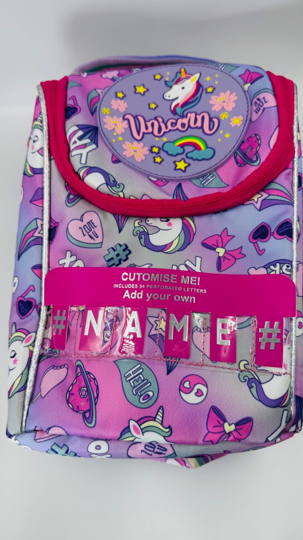 Magical Unicorn Name Lunch Bag - Image 3